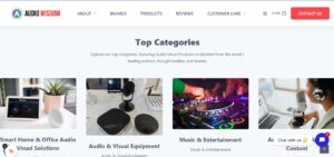 Audio Wisdom main webpage